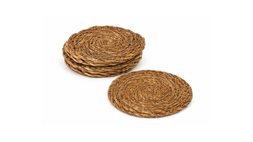 Deka Home 6 Pack Wicker Coaster