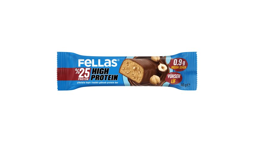 Fellas Chocolate-Coated Hazelnut High-Protein Bar 40 g
