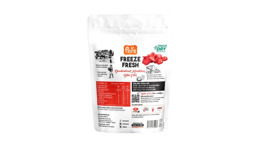 Pols Freeze Fresh Sliced Strawberry 18 g