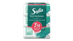 Sofia Hand & Face Paper Towel 3 x 100 Pieces