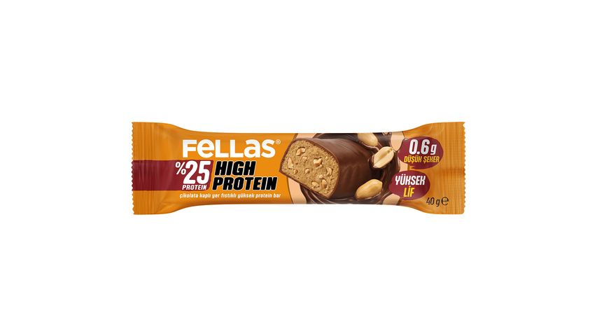Fellas Chocolate-Coated Peanut High-Protein Bar 40 g