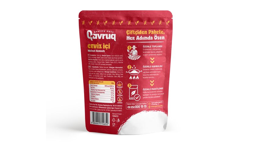 Qavruq Gluten-Free Walnut Kernels 150 g