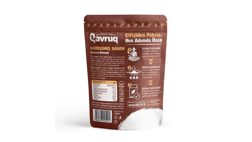 Qavruq Gluten-Free Roasted Almonds 150 g