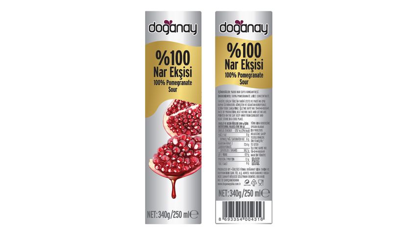 Doğanay 100% Pomegranate Molasses Glass Bottle 250 ml