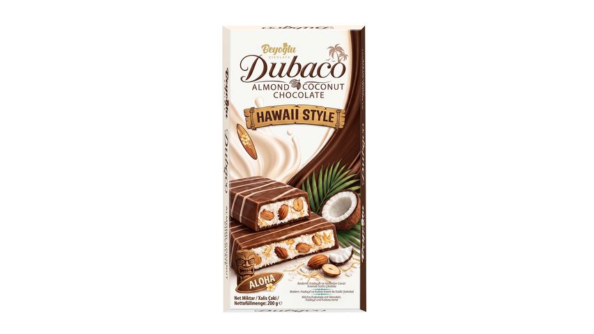 Beyoğlu Dubaco Almond, Crispy Kadayif & Coconut Chocolate 200 g