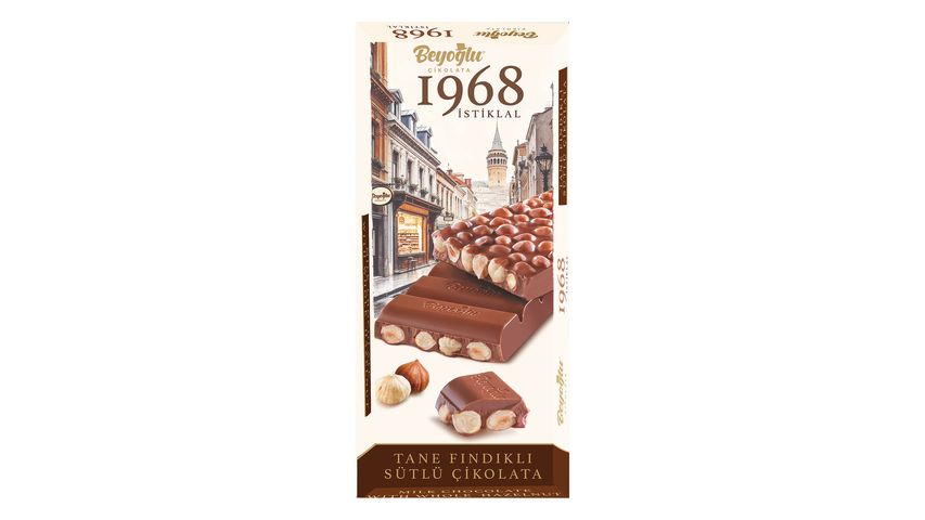 Beyoğlu 1968 Whole Hazelnut Milk Chocolate 95 g