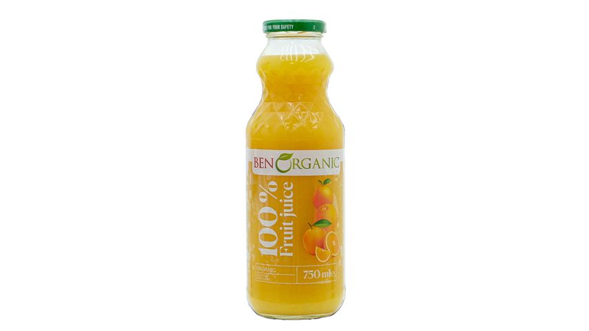 Benorganic Organic Orange Juice 750 ml