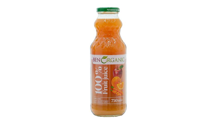 Benorganic Organic Apple, Orange & Carrot Juice 750 ml