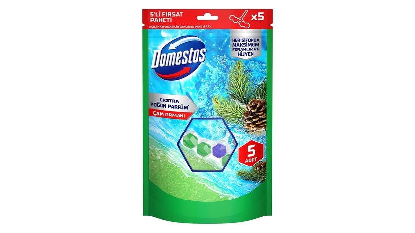 Domestos Toilet Block Pine 5x Power 250 g