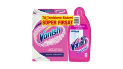Vanish Kosla Tulle Cleaner 2-Pack Powder 400 g & Brightener 450 ml