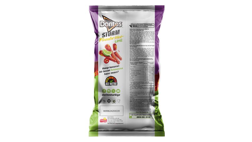 Doritos Storm Flamin' Hot Corn Chips Super Size 125 g