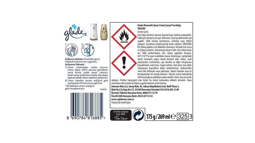 Glade Automatic Spray Refill Clean Linen 269 ml